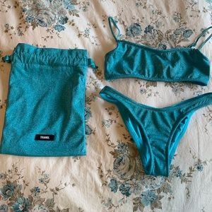 Triangl Blue Sparkly Bikini